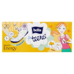 Bella For Teens Panty Energy vékony, légáteresztő tisztasági betét üde citrusillattal 20 db